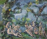 Paul Cezanne Badende oil